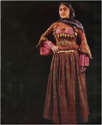 Ənənəvi qadın geyim dəsti, XIX əsr, Şuşa