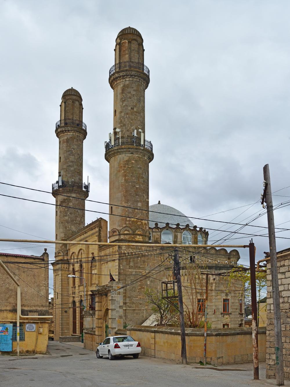 Qoşa minarəli məscid<br> © Bakı, Əmircan kəndi, 1908