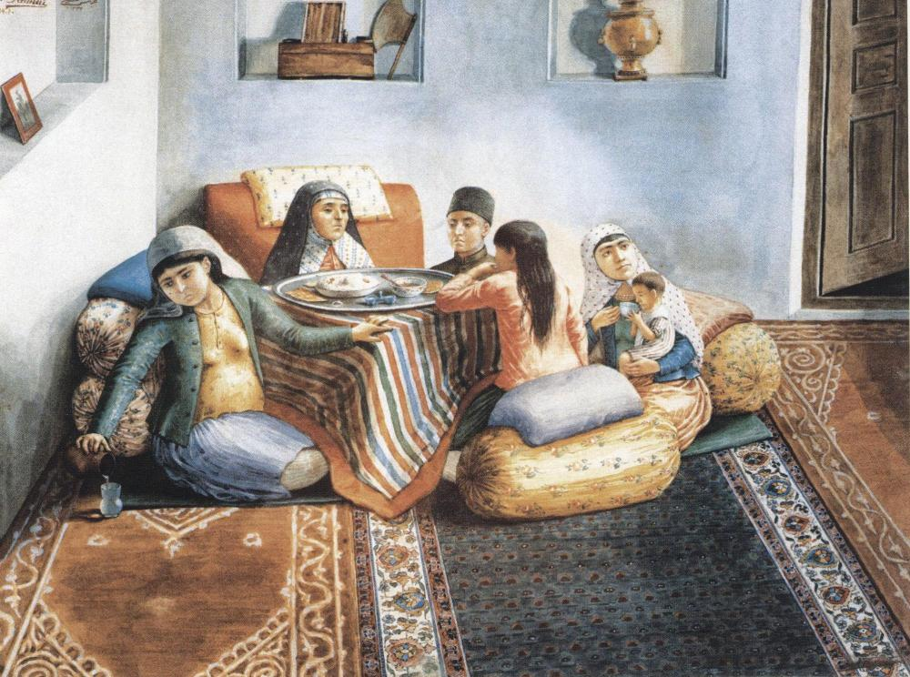 Azərbaycan ailəsi<br> © Abbas Hüseyni/Milli İncəsənət Muzeyi, 1914