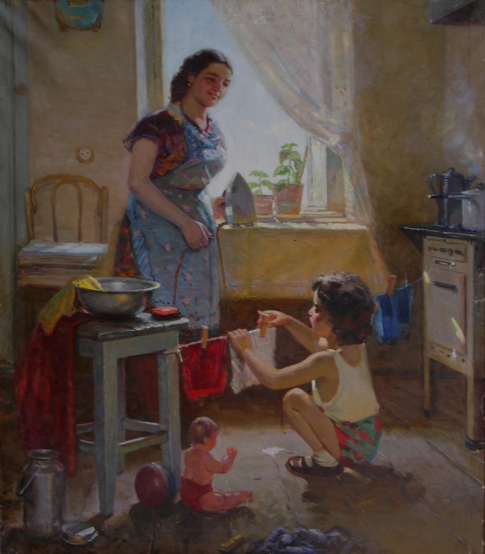 Balaca köməkçi<br> © Cahangir Rüstəmov/Milli İncəsənət Muzeyi, 1955