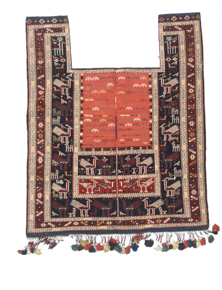 Şirvan bölgəsinə məxsus çul nümunəsi<br> © Azərbaycan Xalça Muzeyi, DDK-1543, XIX əsrin sonu